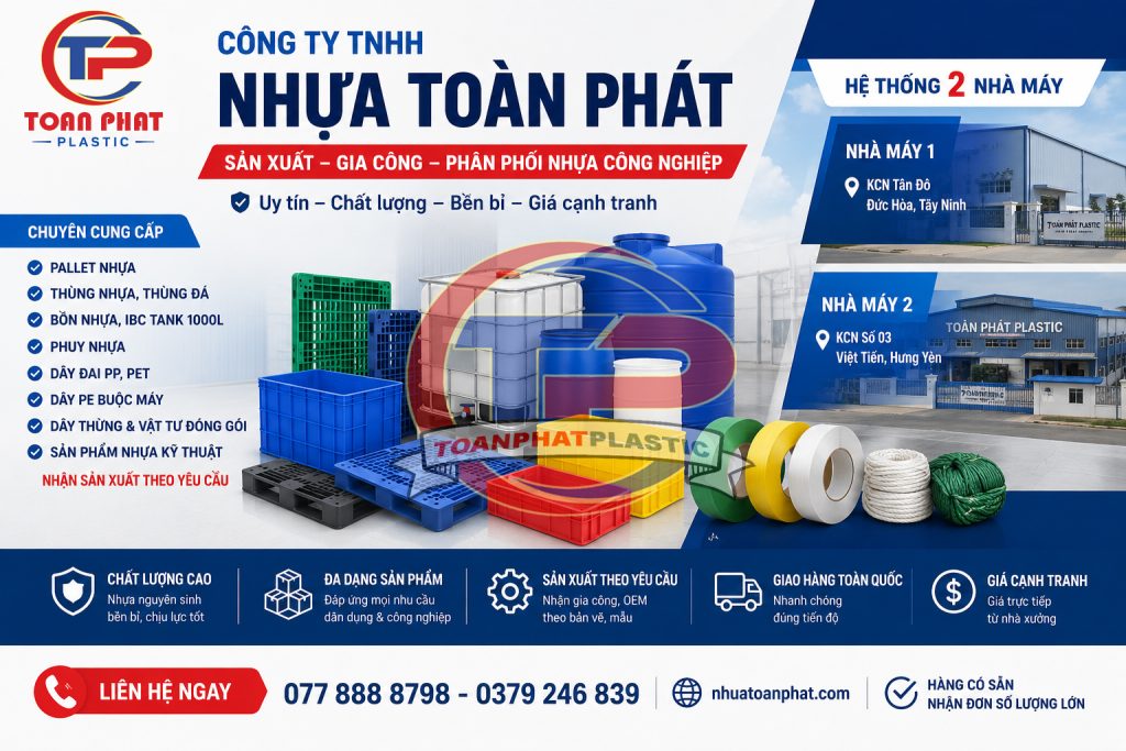 NHỰA TOÀN PHÁT CÓ 2 NHÀ MÁY Ở ĐÂU?